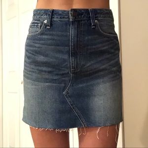 High Waisted Denim Skirt